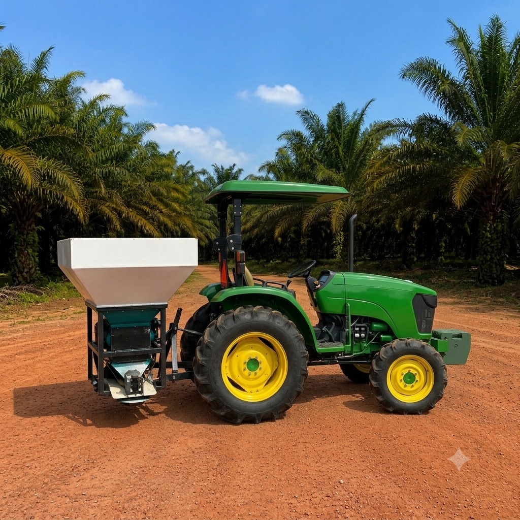 SmartSpread on a plantation tractor